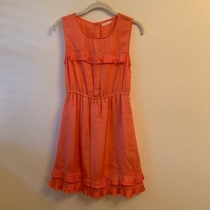 Tulle | Peach Ruffled Dress